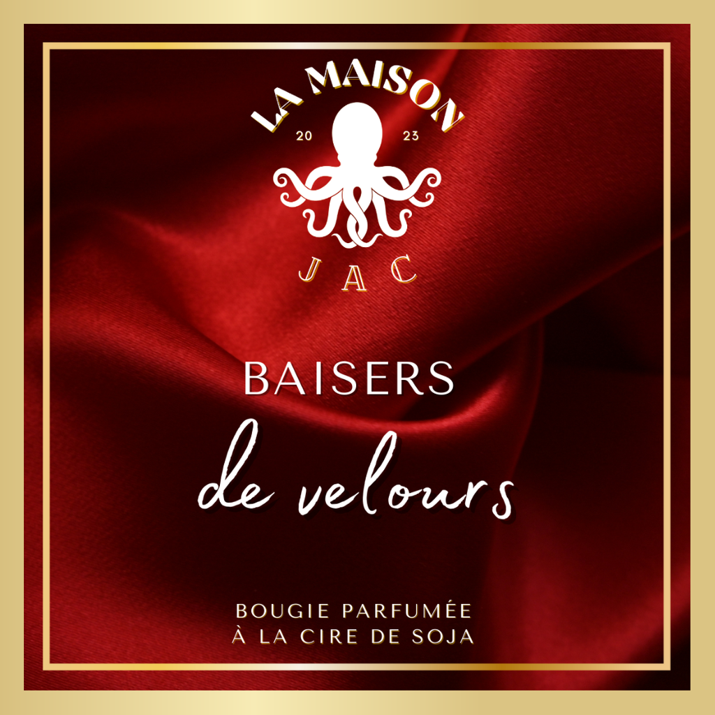 Bougie parfumée "Baisers de velours"