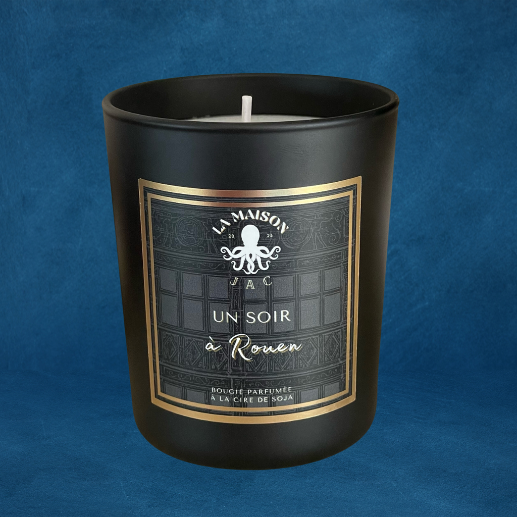 Bougie parfumée "Un soir à Rouen" - Cashmere et soie